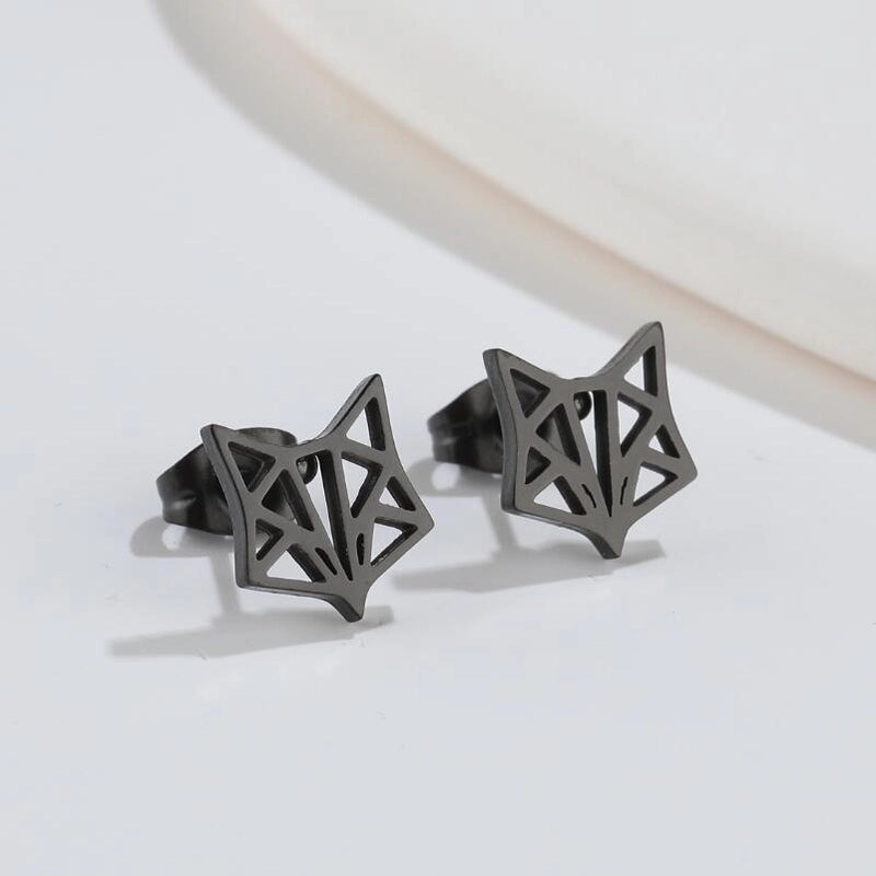 1 Pair Minimalist Animal Plating 304 Stainless Steel 18K Gold Plated Ear Studs