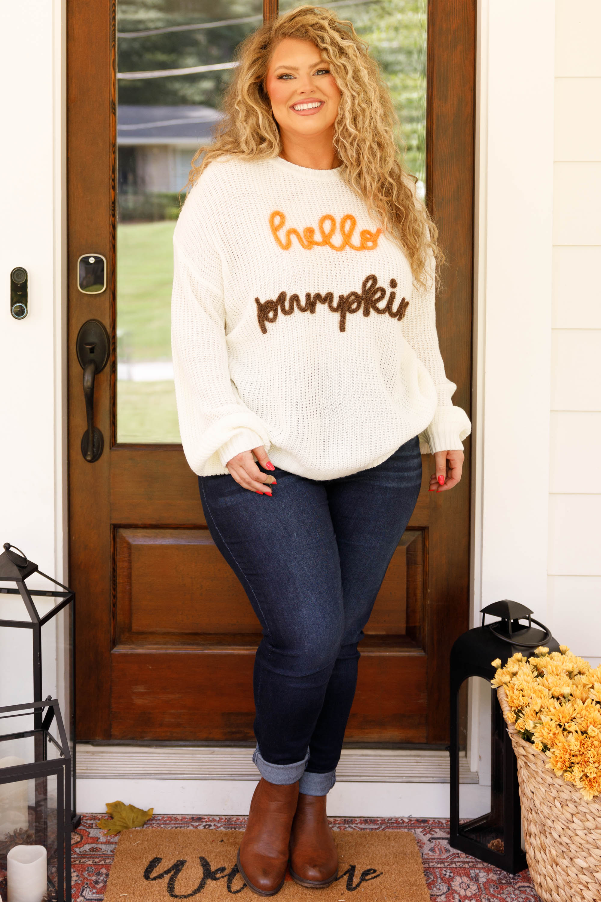 Totally Fall Top. Ivory