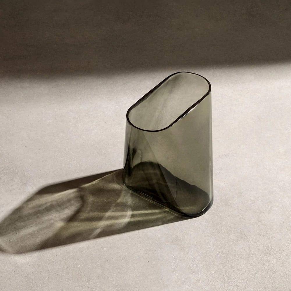 Inca Glass Vase - Smoke