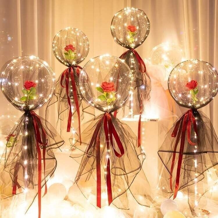 💕LED Luminous Balloon Rose Bouquet- Buy 5 Free Shipping