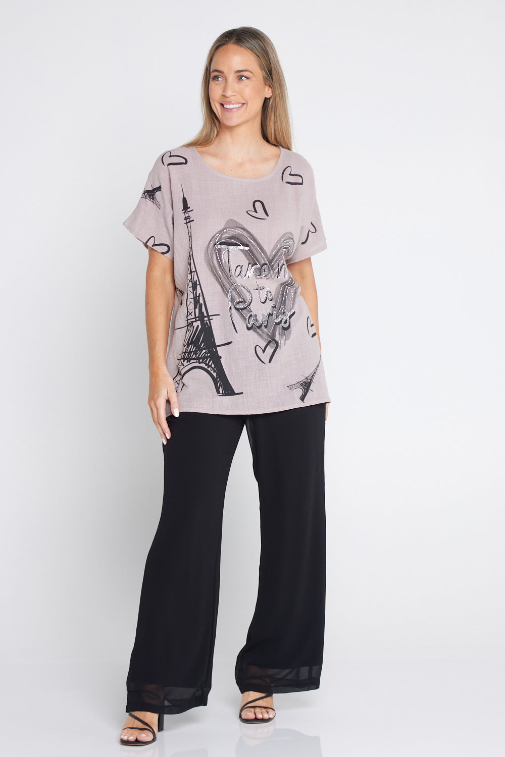 Take Me To Paris Top - Mushroom