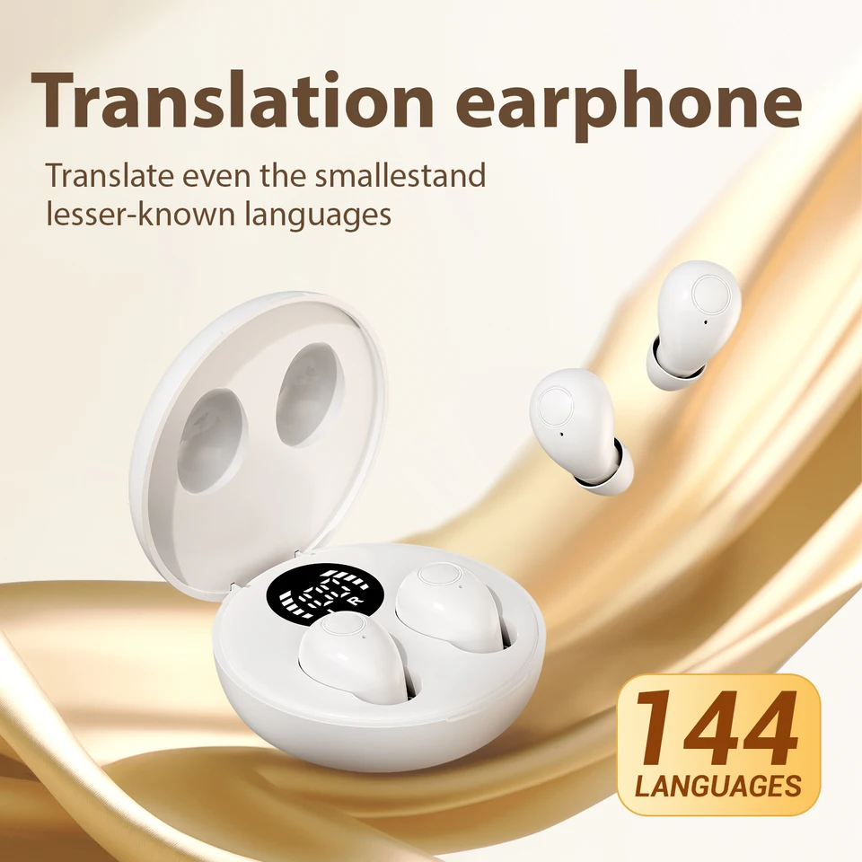 AI Real-Time Translation Earbuds Wireless Headphones Bluetooth Earphone Noise Reduction Headset For Xiaomi Redmi Small Earphones