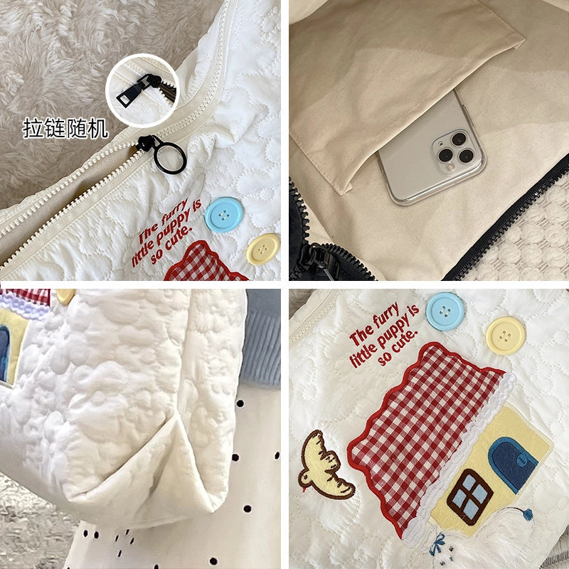 Women's Medium Polyester Letter Elegant Streetwear Square Open Tote Bag