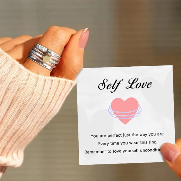 🔥   Buy 1 Get 1 Free 🎁 Self Love Spinner Heart Ring💖