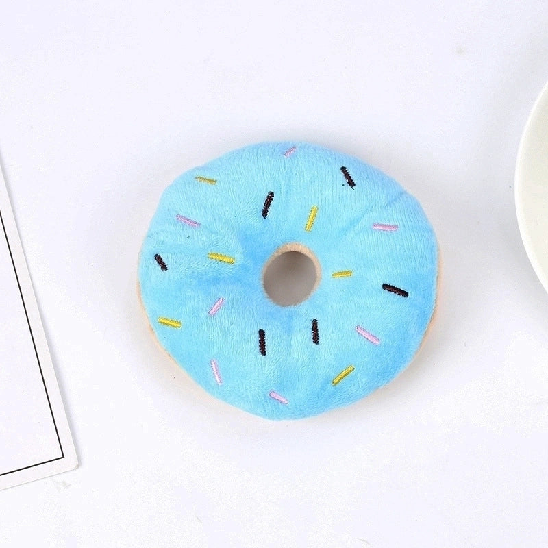 Simple Multi-color Fruit Cartoon Animal Shape Bite Resistant Vocal Pet Toy