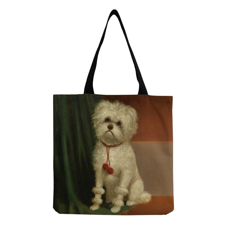 Women's Cute Dog Shopping Bags