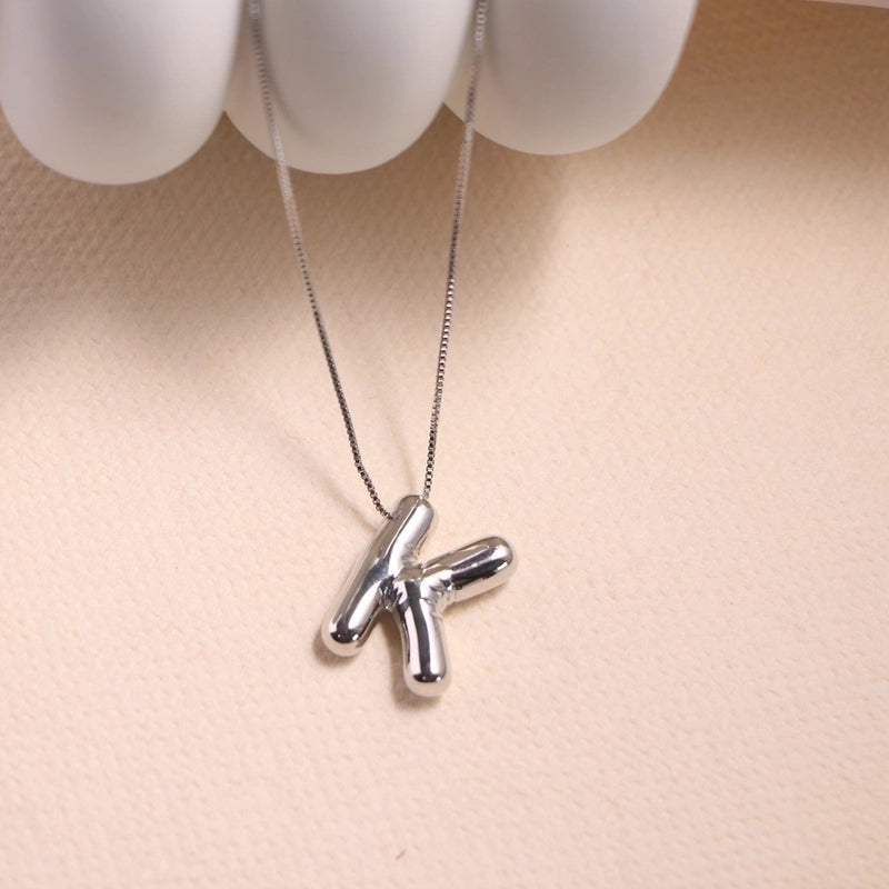 Vintage Style Letter Copper Plating Pendant Necklace