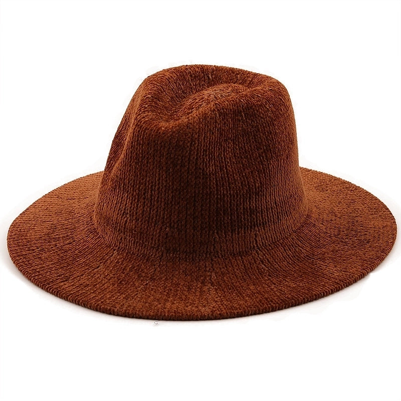 New Knitted Solid Color Warm Jazz Hat
