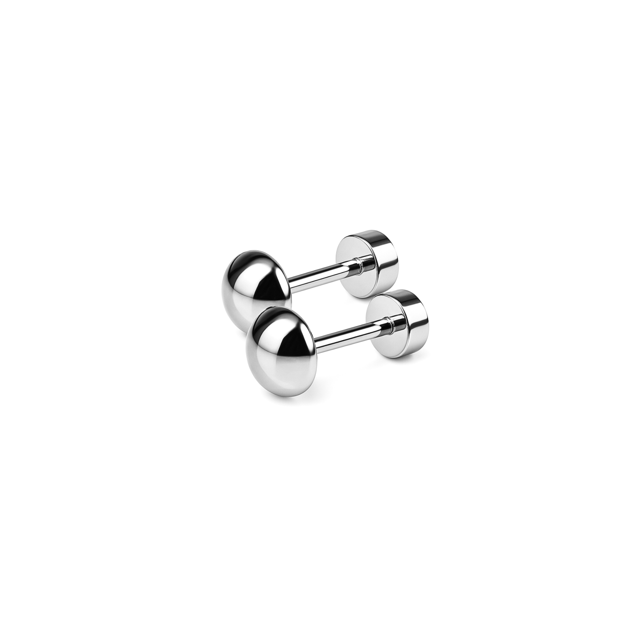 5mm Half ball studs - Silver