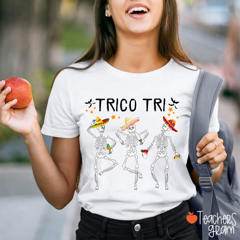 Trico Tri Halloween Spanish Teacher T-Shirt