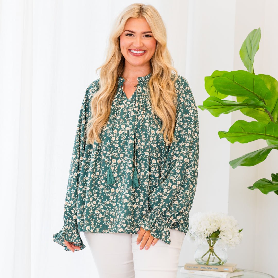 Sensibly So Top. Teal