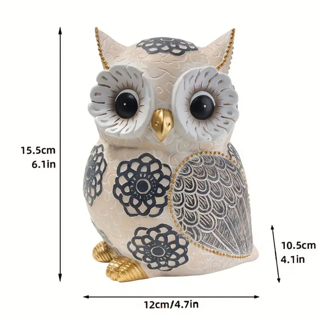 Nordic Resin Owl Ornament