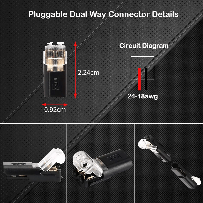 (🔥FACTORY OUTLET-49% OFF) Double-wire Plug-in Connector With Locking Buckle (20PCS/SET)