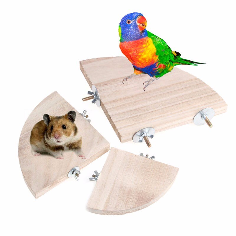 Bird Parrot Wood Platform Stand