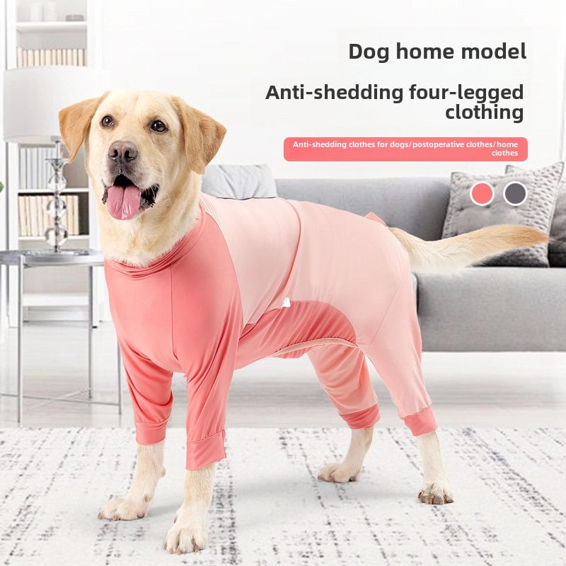 New Dog Clothes Summer Four-legged Clothes Zipper Breathable High-elastic Small And Medium-sized Dog Pet Clothes