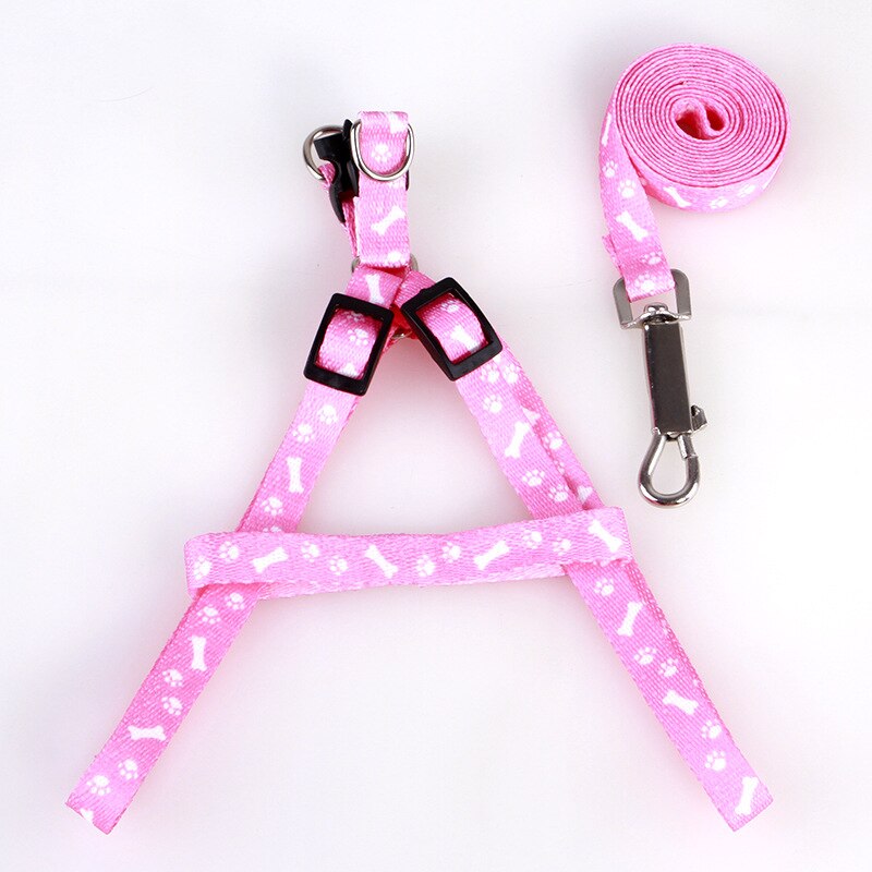 Adjustable Nylon Dog Leash and Harness Set