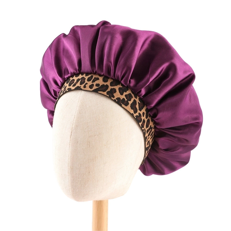 Women's Basic Minimalist Leopard Printing Eaveless Beanie Hat