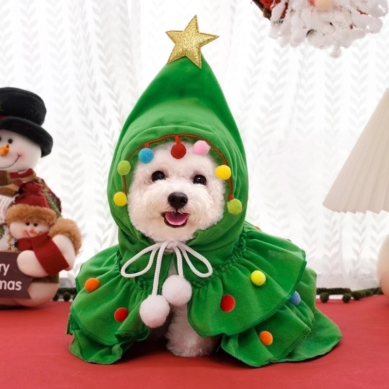 Casual Cute Christmas Christmas Tree Pet Clothing