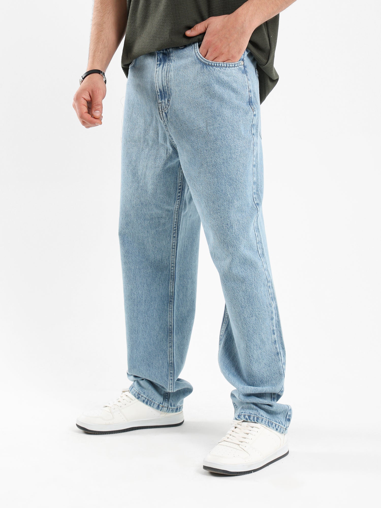 Relaxed Fit Straight Leg Jeans
