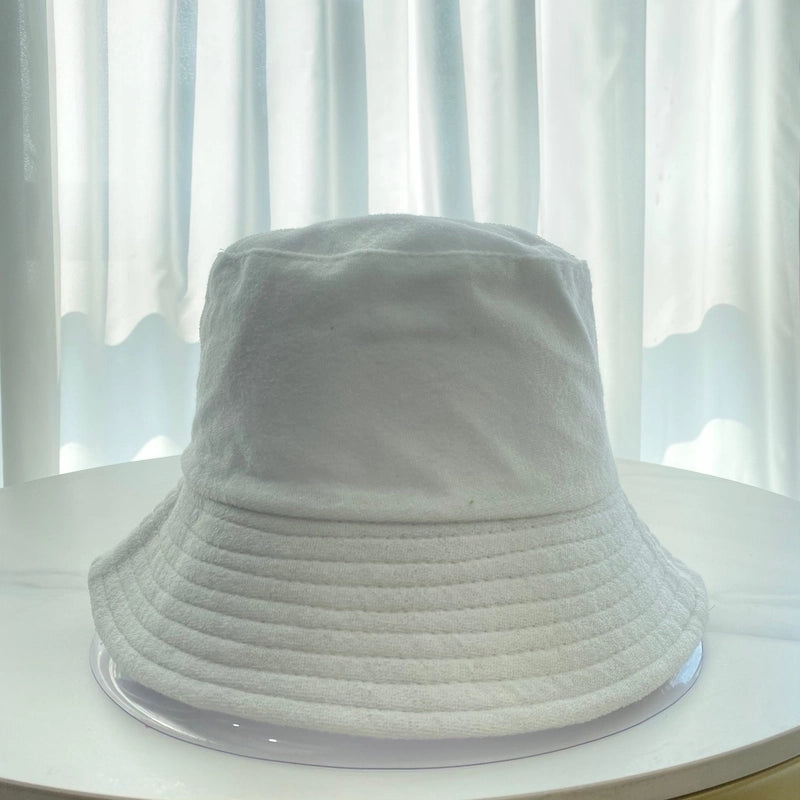 Women's Minimalist Solid Color Flat Eaves Bucket Hat