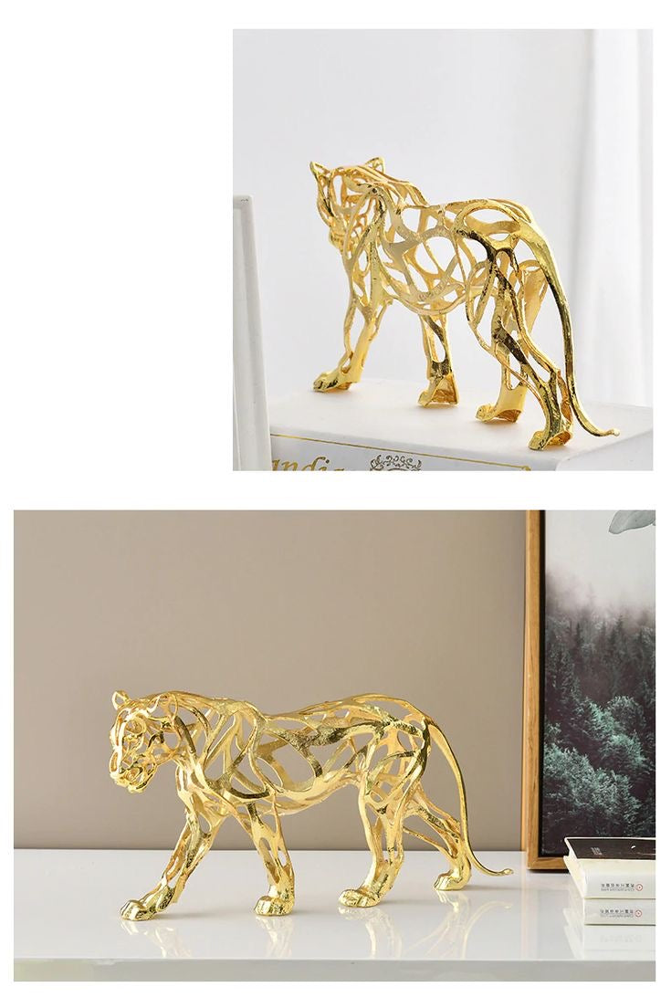 LUXOR METAL LION SCULPTURE VERSATILE DECORATIVE