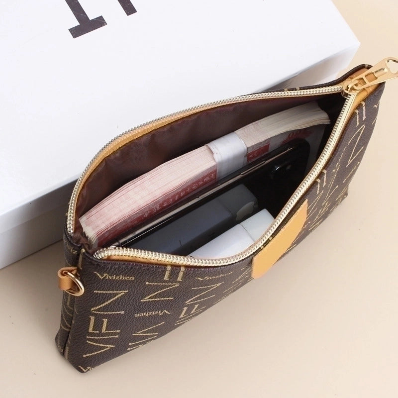 Women's Pu Leather Geometric Fashion Square Zipper Shoulder Bag Crossbody Bag