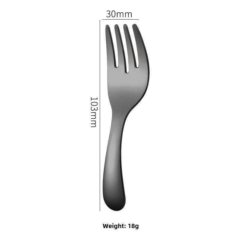 304 Stainless Steel Short Handle Spoon Mini Children's Tableware Ice Cream Dessert Spoon Tea Spoon Outdoor Travel Convenient