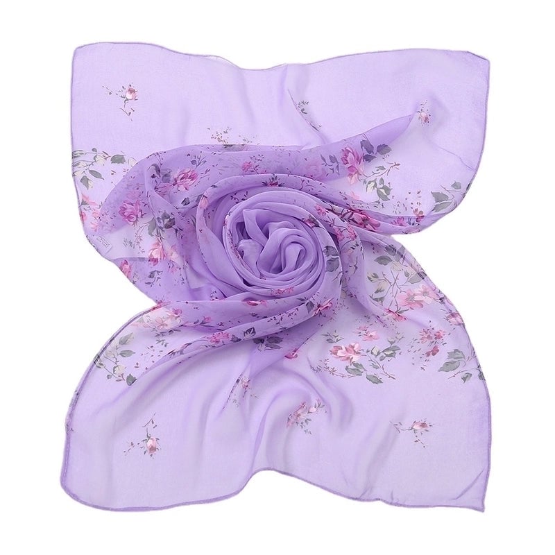 Women's Fashion Ditsy Floral Qiao Qi Silk Scarves