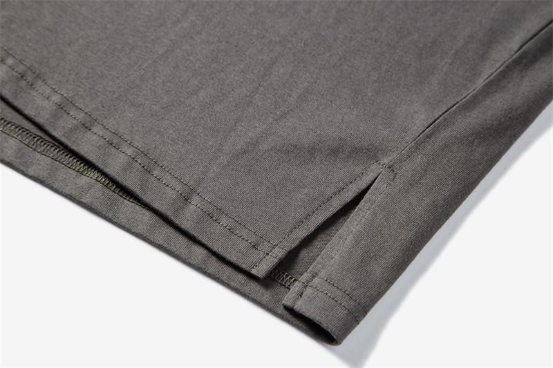 Solid Drop Shoulder Oversized Tee