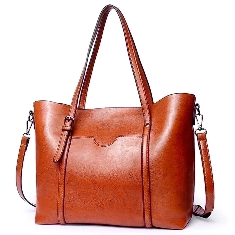 Women's Large All Seasons Pu Leather Fashion Tote Bag
