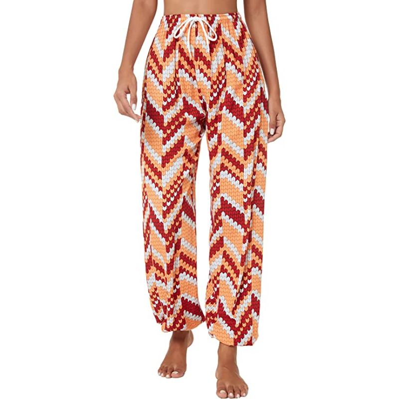 Floral Print Boho Yoga Pants Harem Pants Jogger Pants