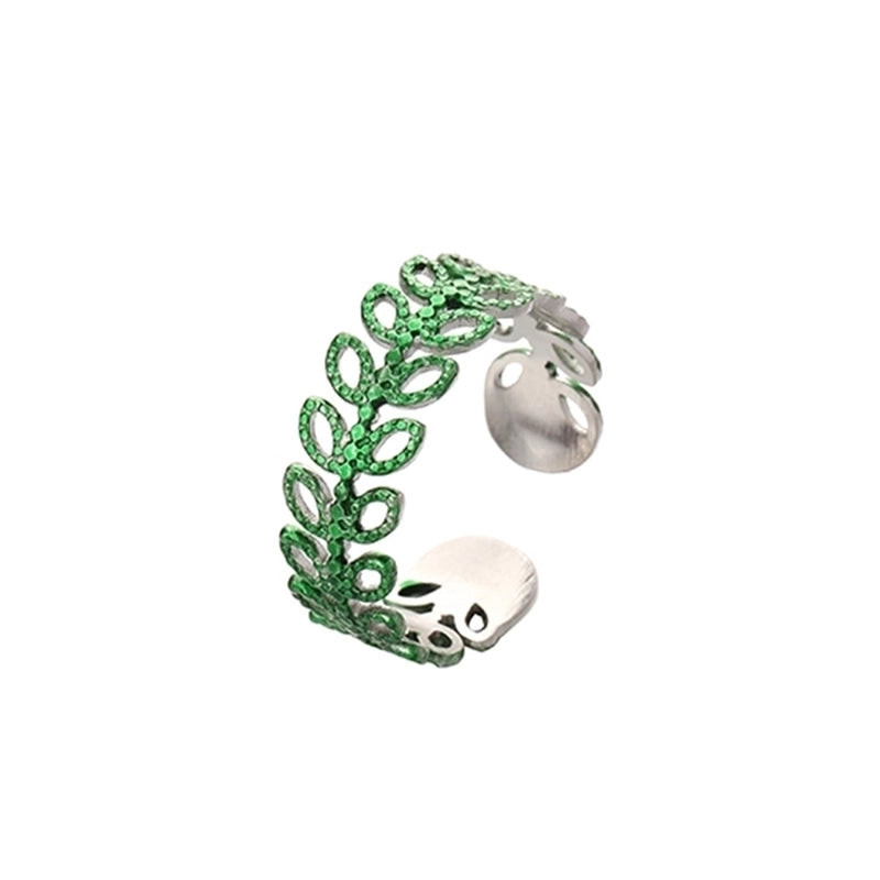 Ethnic Style Sun Star 304 Stainless Steel Artificial Gemstones Rhinestones Enamel Inlay Open Rings