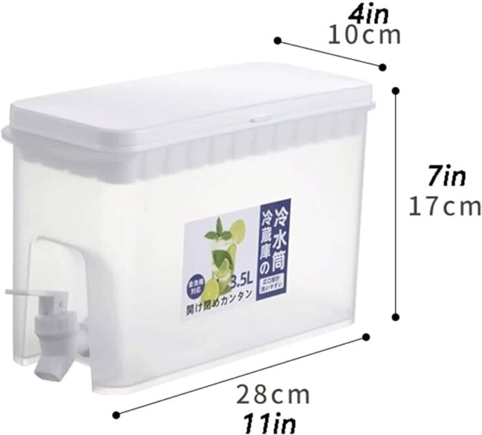 3.5 liter Plastic Drink Dispenser. Beverage Dispenser