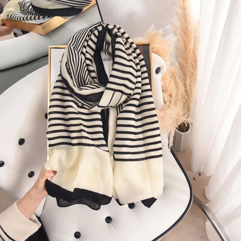 Women's Elegant Lady Ditsy Floral Rayon Polyester Printing And Dyeing Dyeing Floral Scarf Shawl