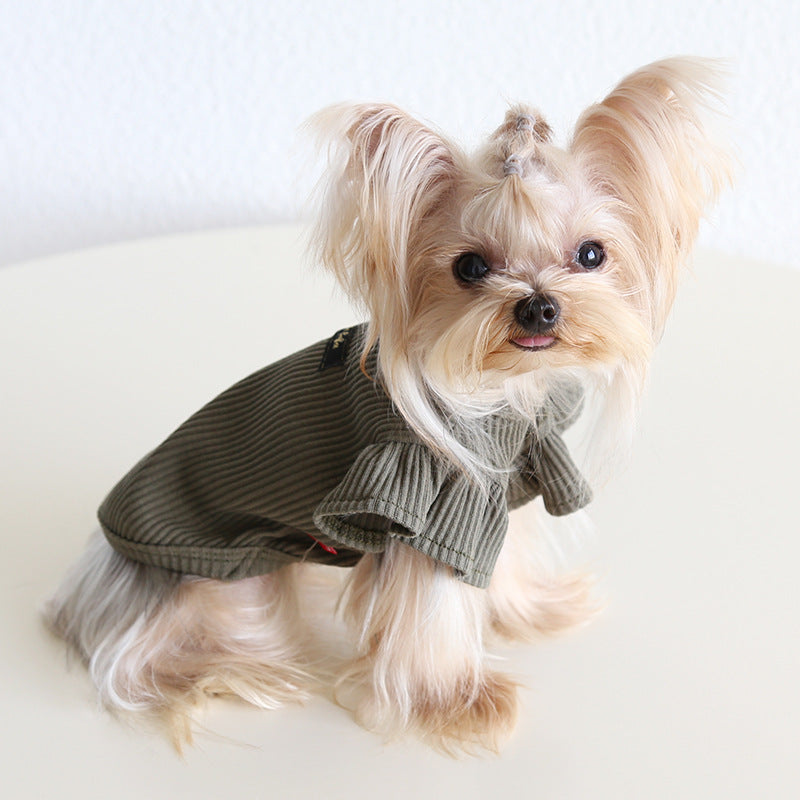 Solid Color Soft Knit Dog Cat Vest/T-shirt