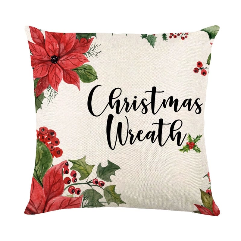 Casual Vacation Letter Linen Pillow Cases