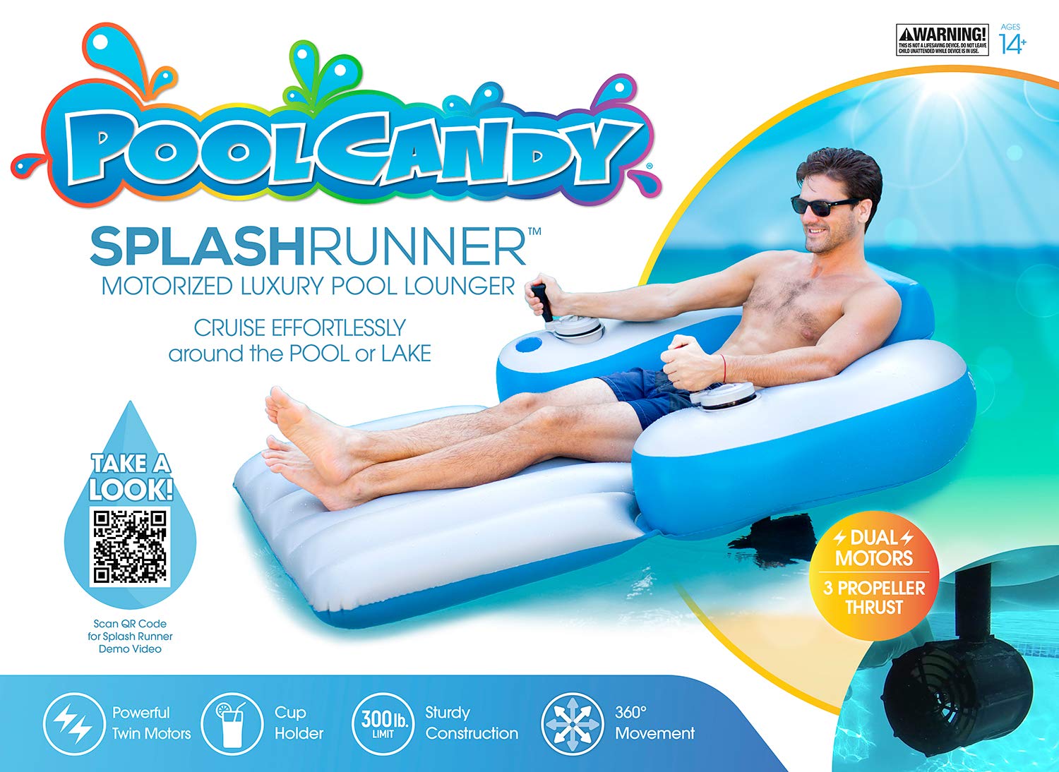 ⏰Last Day Sale $35.95💥Motorized Pool Lounger