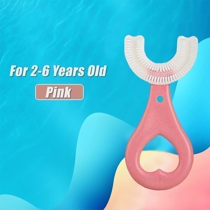 (🌈2022 Summer Hot Sale - Special Offer Now) All Rounded Children U-Shape Toothbrush