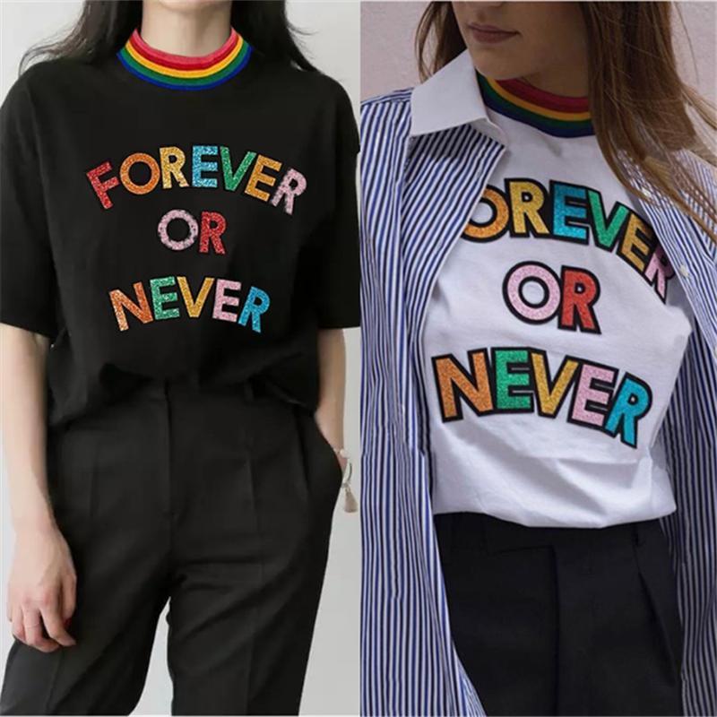 Forever or Never Holographic Tee