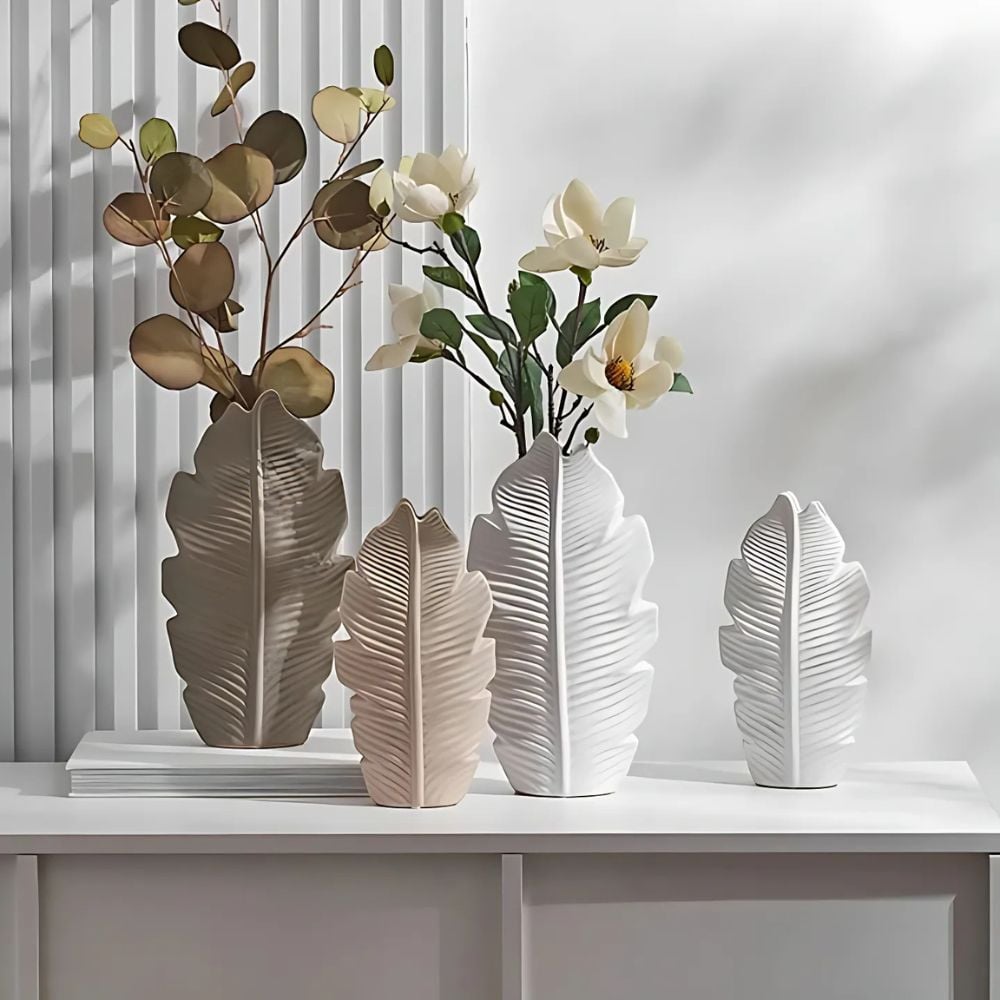 Leafline Ceramic Vase