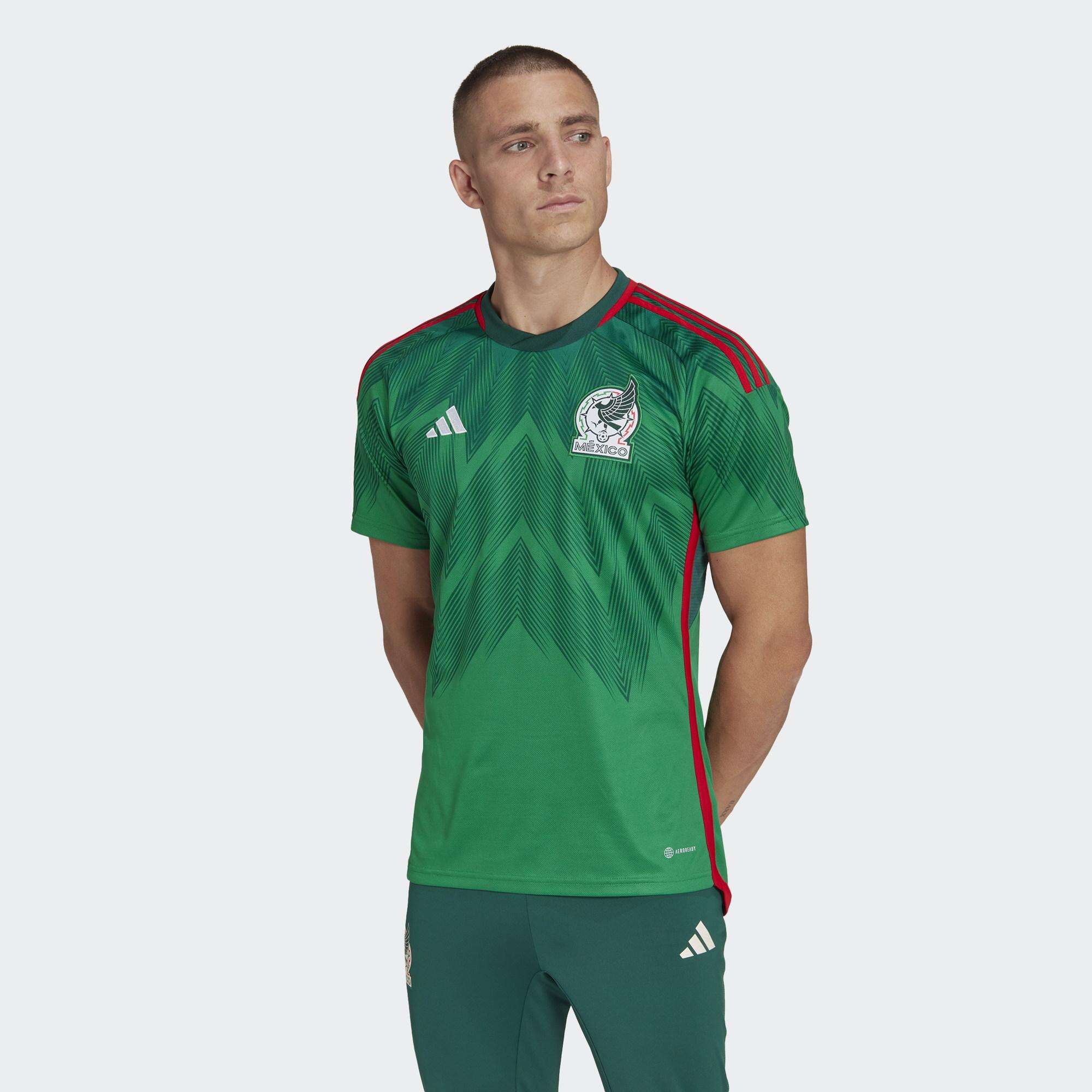 Camiseta de local de la selección nacional de México de la Copa del Mundo