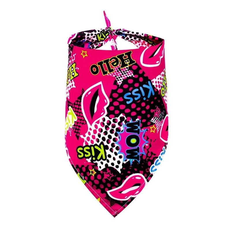 Pet Triangular Scarf Summer Fruit Series Dog Saliva Towel Large. Medium And Small Pets Bib Hot