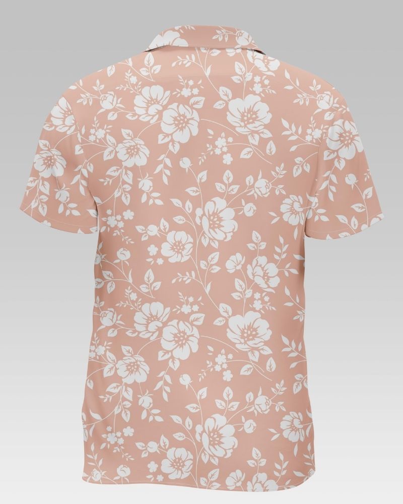 Flower Printed Cotton Shirt