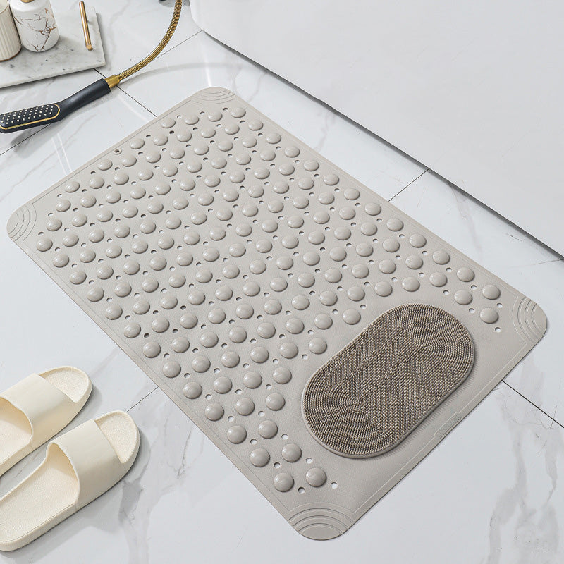 Bathroom Non Slip Massage Mat with Suction Cups and Drain Holes