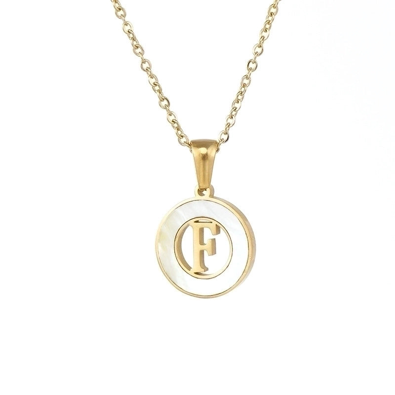 Fashion Letter Stainless Steel Pendant Necklace