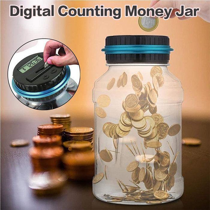 Digital Counting Money Jar