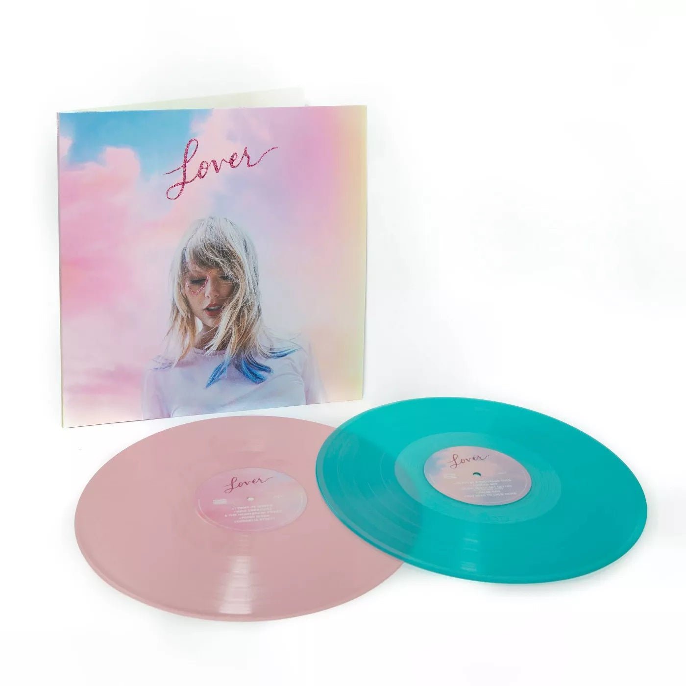 Taylor Swift - Lover Exclusive Pink Blue 2x LP Colored Vinyl Limited Edition Record