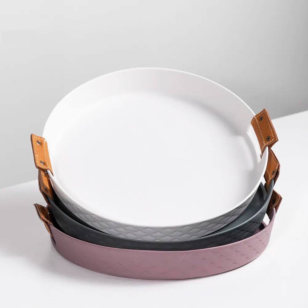 Bern Ceramic Serving Tray - Pink