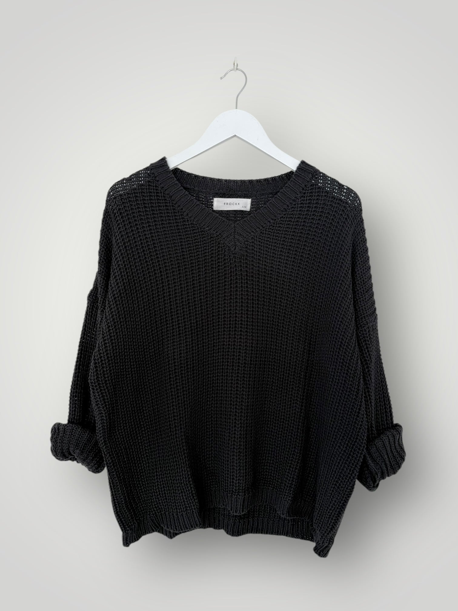 jasper cotton knit - black