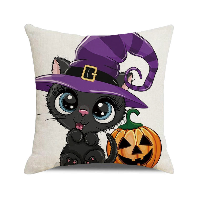 Halloween Cartoon Style Letter Dog Cat PP Cotton Couch & Sofa Decor